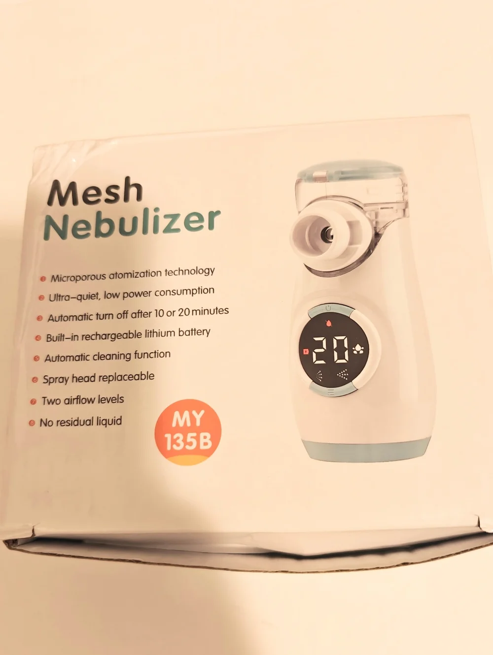 Mival Mesh Nebulizer Model MY-135B a portable device for inhalation therapy. New - Picture 1 of 8